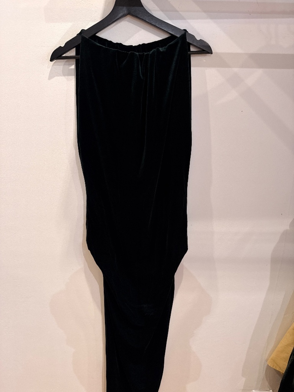 Etxart & Panno Dark Green Velvet Long Dress